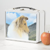 Collie in Mountains (Rough) 絵画's - Dog Art メタルランチボックス (インサイチュ)