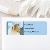 Collie in Mountains (Rough) 絵画's - Dog Art ラベル (インサイチュ)