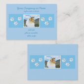 Collie in Mountains (Rough) 絵画's - Dog Art 名刺 (正面/裏面)