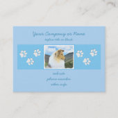 Collie in Mountains (Rough) 絵画's - Dog Art 名刺 (正面)