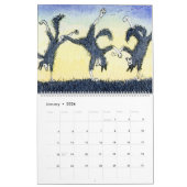 Collie Joy縁どカレンダー、1か月のページ/写真 カレンダー (1月 2026)