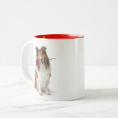 Collie Love ツートーンマグカップ (正面左)