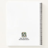 Collie Mix縁どノートパソコン8.5インチx 11インチ ノートブック (裏面)