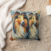 Collie Picasso クッション (ブランケット)