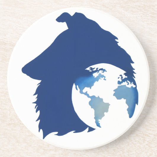 ColliesWithoutBorder logo コースター (正面)