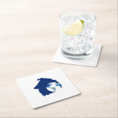 ColliesWithoutBorder logo スクエアペーパーコースター (インサイチュ)