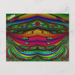 COLLIN ~3Dフラクタルデザインパター数々のン~カラー ポストカード