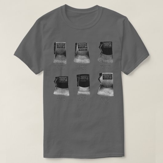 Collins Co Axヘッドとラベルアンティークカタログ Tシャツ (デザイン正面)