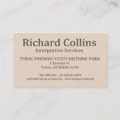 CollinsBizCards 名刺 (裏面)