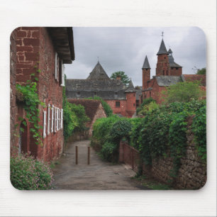Collonges la弁柄、赤い村のmousepad マウスパッド