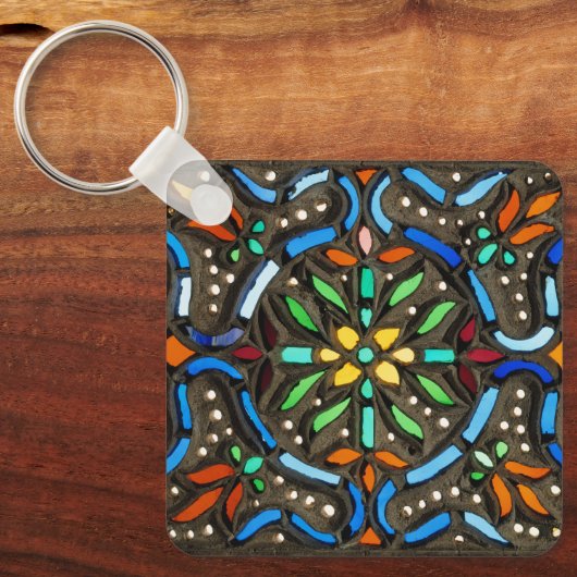 Collorful Ottoman pattern キーホルダー (正面)