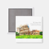 Colluseum Rome Watercolor マグネット (正面/裏面)