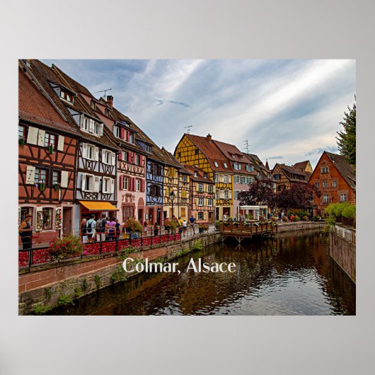Colmar, Alsace，フランス風景写真 ポスター (正面)