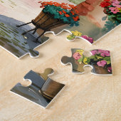 Colmar France Alsace Watercolor Travel Custom Text ジグソーパズル (側面)