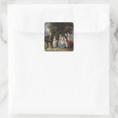 Colmoreファミリーのグループポートレート スクエアシール (バッグ)