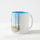 Colne Valley Regional Park England rail poster ツートーンマグカップ (正面右)