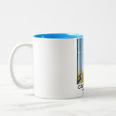 Colne Valley Regional Park England rail poster ツートーンマグカップ (左)