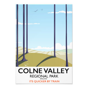 Colne Valley Regional Park England rail poster フォトプリント