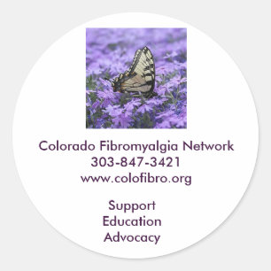 ColoのFibroステッカー ラウンドシール