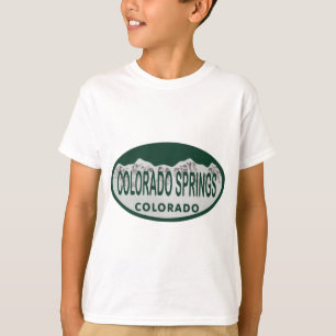 Colo Spgs免許証の楕円形 Tシャツ