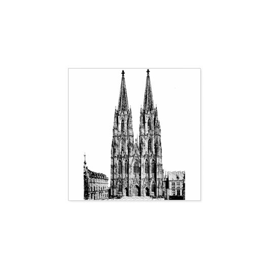 Cologne cathedral 1911 – Kölner Dom ラバースタンプ (インプリント)