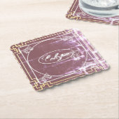 Cologne – Colonia – Köln Art Nouveau shabby chic ペーパーコースター (アングル)