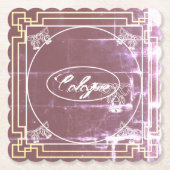 Cologne – Colonia – Köln Art Nouveau shabby chic ペーパーコースター (正面)