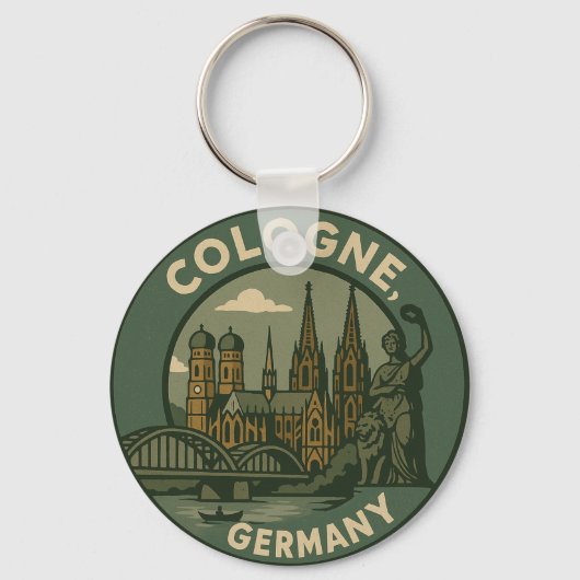 Cologne Germany City Art キーホルダー (正面)