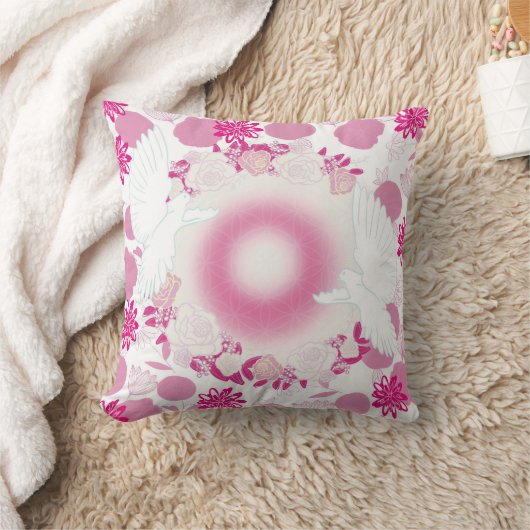 colombe à fleur クッション (ブランケット)