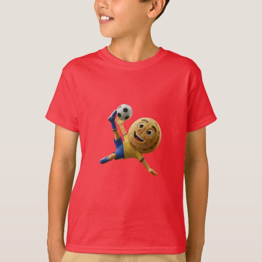 Colombia Arepa Food Soccer Mascot - Group K Tシャツ (正面)