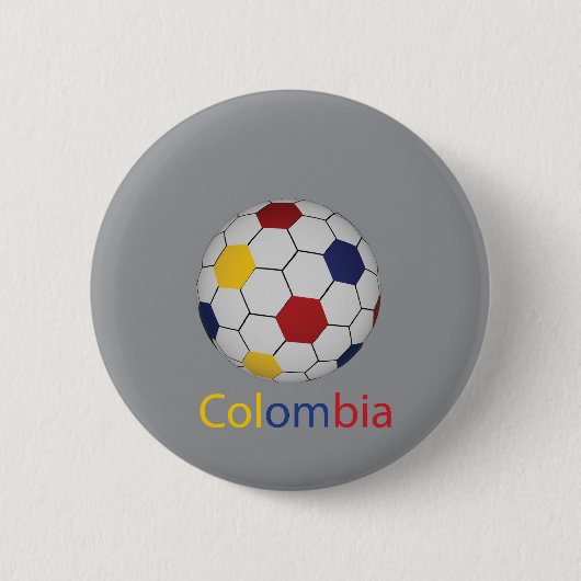 Colombia Button 缶バッジ (正面)