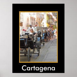 Colombia-Carriage Ride in Cartagena ポスター