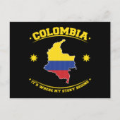 Colombia Colombian Flag Heritage Pride ポストカード (正面)