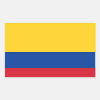 Colombia flag 長方形シール
