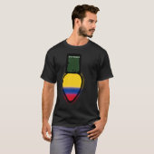 Colombia Flag Christmas Light Colombian Pride Tシャツ (正面フル)