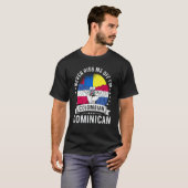 Colombia Flag Dominican Grown Humor Citizen Pride Tシャツ (正面フル)