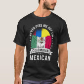 Colombia Flag Mexico Grown  Humor Citizen Pride Tシャツ (正面)