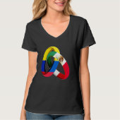 Colombia Flag Mexico Grown Ring Marriage Wedding Tシャツ (正面)