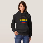 Colombia Flag Newfoundland Dog In Pocket パーカ (正面フル)
