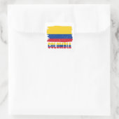Colombia Flag Sticker スクエアシール (バッグ)