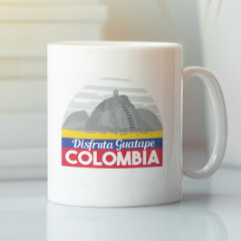 Colombia Guatape Vintage Travel  コーヒーマグカップ