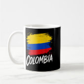 Colombia Lover Colombian Flag  コーヒーマグカップ (左)