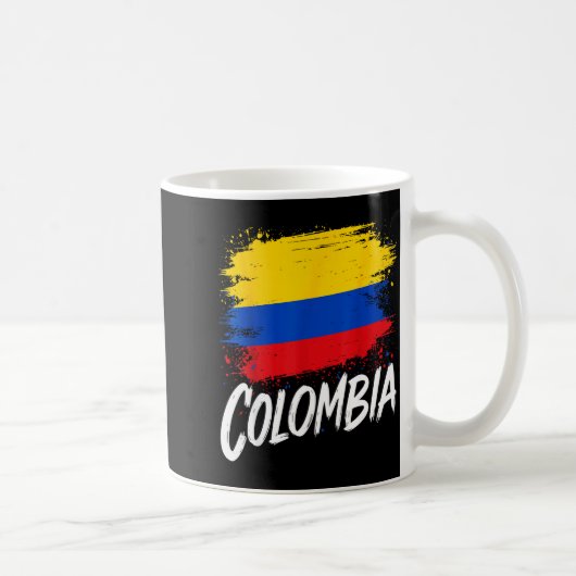 Colombia Lover Colombian Flag  コーヒーマグカップ (右)