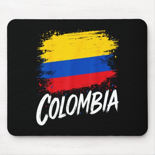 Colombia Lover Colombian Flag  マウスパッド (正面)