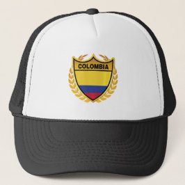 Colombia National Flag Gold Crest Badge キャップ