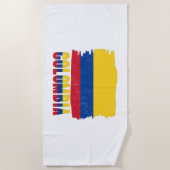 Colombia National Flag Travel ビーチタオル (正面)