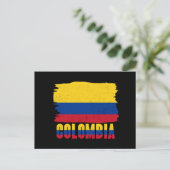 Colombia National Flag Travel ポストカード (スタンド正面)
