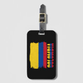 Colombia National Flag Travel ラゲッジタグ (正面縦)