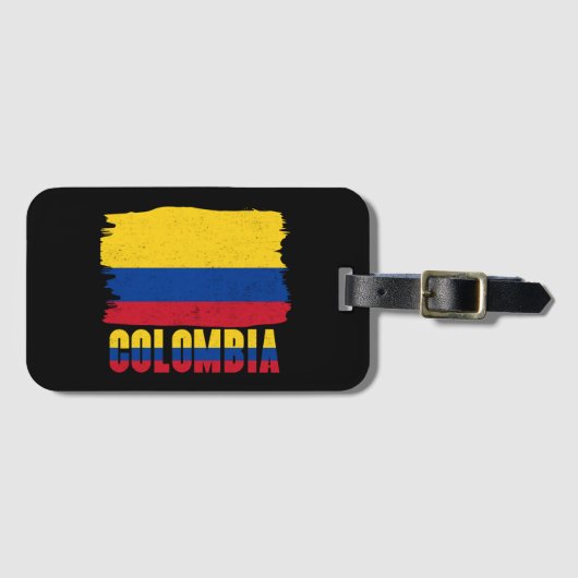 Colombia National Flag Travel ラゲッジタグ (正面横)