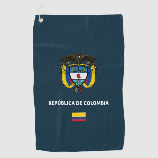 Colombia passport phone case ゴルフタオル (正面)